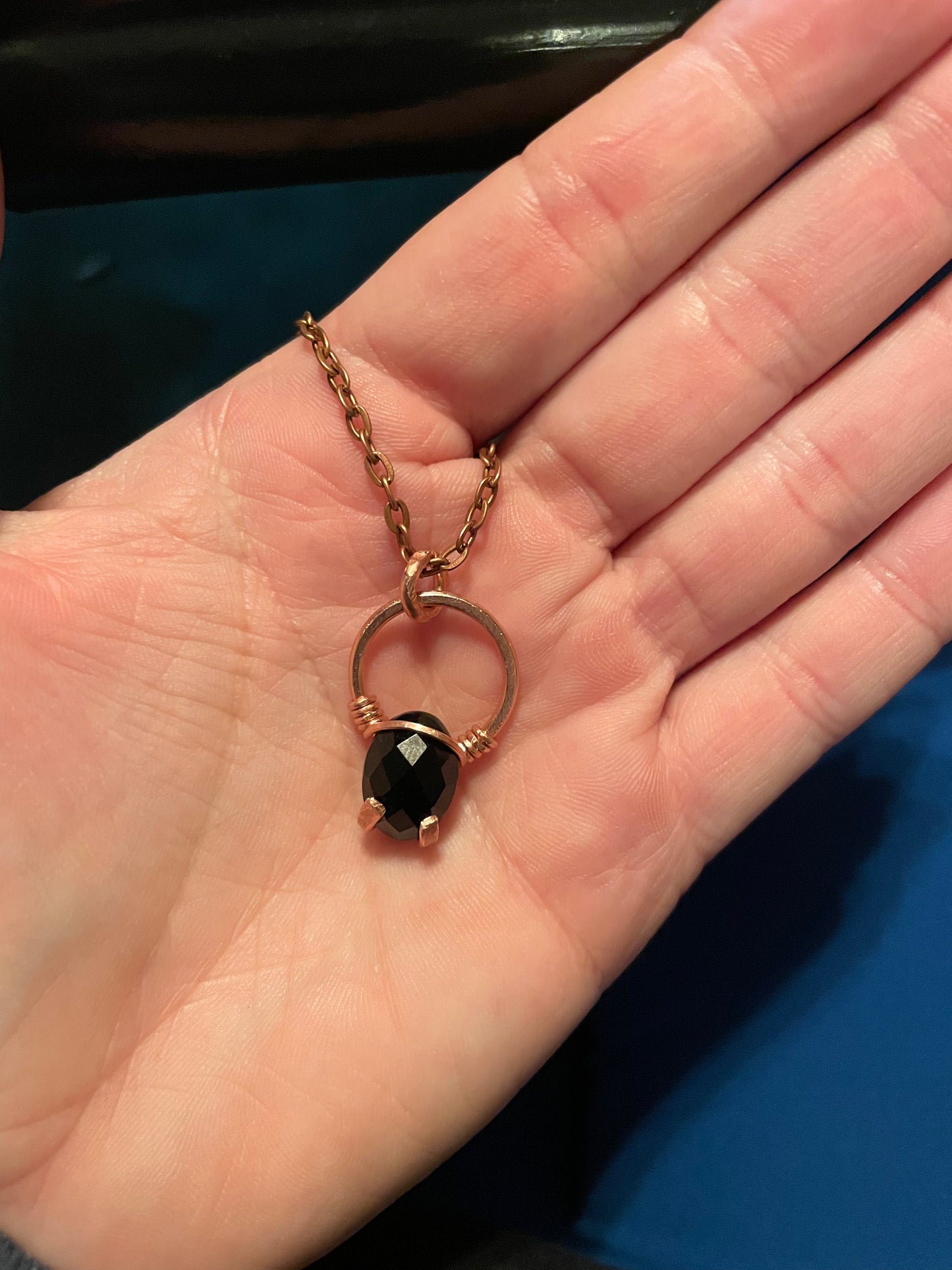 Black Onyx Pendant and Ring set