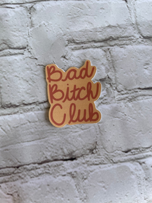 Bad bitch club sticker